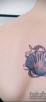 Fotografija tetovaže morske zvijezde (tetovaža morske zvijezde) (vrijednost) - primjer crteža - 022