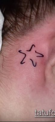 Fotografija tetovaže morske zvijezde (tetovaža morske zvijezde) (vrijednost) - primjer crteža - 029