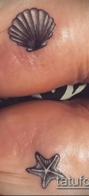 Fotografija tetovaže morske zvijezde (tetovaža morske zvijezde) (vrijednost) - primjer crteža - 045
