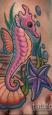 Fotografija tetovaže morske zvijezde (tetovaža morske zvijezde) (vrijednost) - primjer crteža - 051