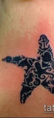 Fotografija tetovaže morske zvijezde (značenje) - primjer crteža - 057