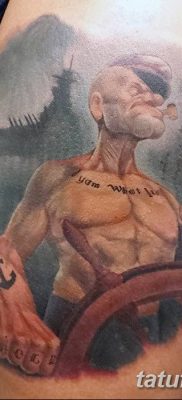 Fototegning Tatovering sømand Papay fra 10.08.2018 №101 - Tatoveringer sømand Papay -