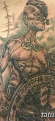 Fototegning Tatovering sømand Papay fra 10.08.2018 №035 - Tatoveringer sømand Papay -