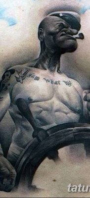 Fototegning Tatovering sømand Papay fra 10.08.2018 №038 - Tatoveringer sømand Papay -