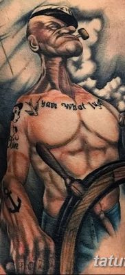 Fototegning Tatovering sømand Papay fra 10.08.2018 №049 - Tatoveringer sømand Papay -