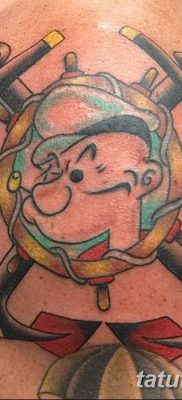 Fototegning Tatovering sømand Papay fra 10.08.2018 №052 - Tatoveringer sømand Papay -