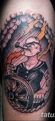 Fototegning Tatovering sømand Papay fra 10.08.2018 №070 - Tatoveringer sømand Papay -