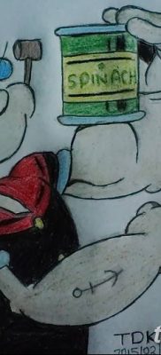 Fototegning Tatovering sømand Papay fra 10.08.2018 №087 - Tatoveringer sømand Papay -