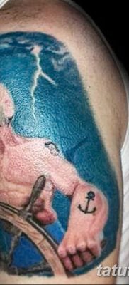 Fototegning Tatovering sømand Papay fra 10.08.2018 №096 - Tatoveringer sømand Papay -