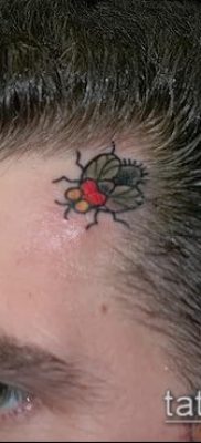 fénykép egy légy tetoválásról (jelentése) - egy példa egy érdekes tetoválási rajzra - 025