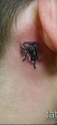 fotó egy légy tetoválásról (jelentése) - egy példa egy érdekes tetoválási rajzra - 020