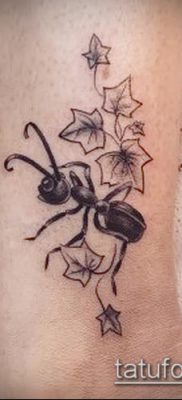 Снимка на татуировка на мравка (значение) - пример за интересен дизайн на татуировка - 054