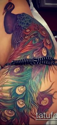 женска татуировка на бедрото (значение) - пример за интересен дизайн на татуировка - 029