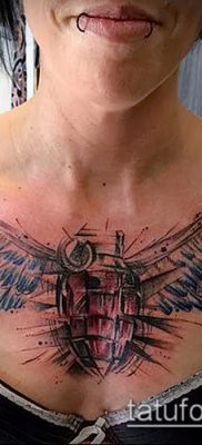 fotó a tetoválásról a mellkason (jelentése) - példa egy érdekes tetoválási tervre - 114