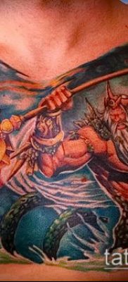 fotó a tetoválásról a mellkason (jelentése) - példa egy érdekes tetoválási tervre - 105