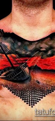 fotó a tetoválásról a mellkason (érték) - példa egy érdekes tetoválási tervre - 100