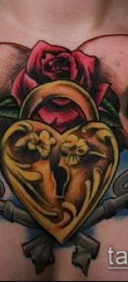 fotó a tetoválásról a mellkason (jelentése) - példa egy érdekes tetoválási rajzra - 096