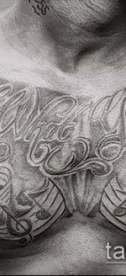 fotó a tetoválásról a mellkason (jelentése) - példa egy érdekes tetoválási tervre - 092