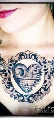 fotó a tetoválásról a mellkason (jelentése) - példa egy érdekes tetoválási tervre - 078