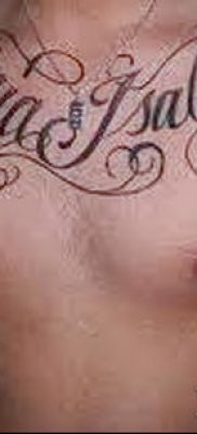 fotó a tetoválásról a mellkason (jelentése) - példa egy érdekes tetoválási tervre - 076