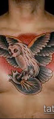 fotó a tetoválásról a mellkason (jelentése) - példa egy érdekes tetoválási tervre - 074