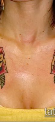 fotó a tetoválásról a mellkason (jelentése) - példa egy érdekes tetoválási tervre - 068