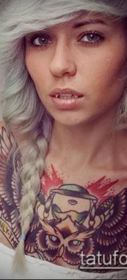 fotó a tetoválásról a mellkason (jelentése) - példa egy érdekes tetoválási tervre - 059