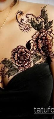 fotó a tetoválásról a mellkason (jelentése) - példa egy érdekes tetoválási tervre - 043
