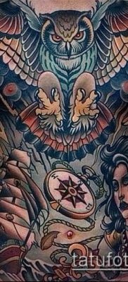 fotó a tetoválásról a mellkason (jelentése) - példa egy érdekes tetoválási rajzra - 026