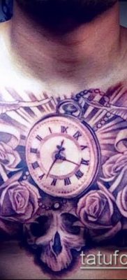 fotó a tetoválásról a mellkason (jelentése) - példa egy érdekes tetoválási tervre - 021