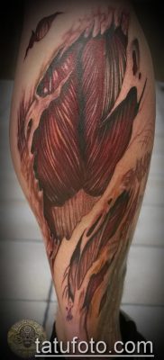 borjú tetoválás fotó (jelentése) - példa egy érdekes tetoválási tervre - 052