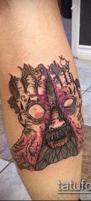 borjú tetoválás fotó (jelentése) - példa egy érdekes tetoválási tervre - 048