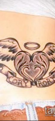 tetoválás a farokcsont fotóján (érték) - példa egy érdekes tetoválási rajzra - 046