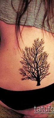 tetoválás a farokcsont fotóján (érték) - példa egy érdekes tetoválási rajzra - 036