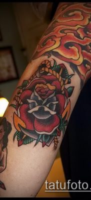 könyök tetoválás fotó (jelentése) - példa egy érdekes tetoválási rajzra - 044