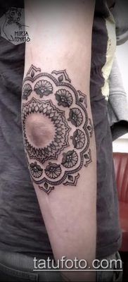 könyök tetoválás fotó (jelentése) - példa egy érdekes tetoválási rajzra - 021