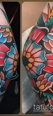 könyök tetoválás fotó (jelentése) - példa egy érdekes tetoválási rajzra - 001