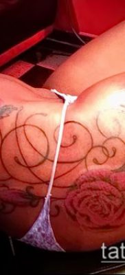 fotó tetoválásról a combon (jelentése) - példa rajz - 083