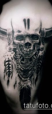 fotó tetoválásról a combon (jelentése) - példa rajz - 028