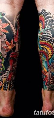 fotó a jobb lábán lévő tetoválásról, 2018. 04. 16 -án, 004 - tetoválás a jobb lábán -