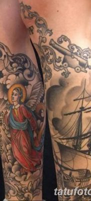 fotó a jobb lábán lévő tetoválásról, 2018. 04. 16 -án, №066 - tetoválás a jobb lábán -