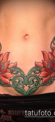 fotó a tetoválásról a hasán (jelentése) - példa rajz - 005