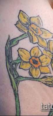 fénykép egy nárcisz tetoválásról (Narcissus Tattoo) (érték) - példa rajz - 045