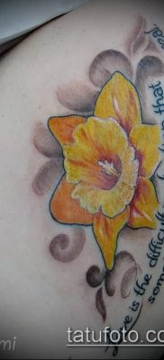 fénykép egy nárcisz tetoválásról (Narcissus Tattoo) (érték) - példa rajz - 044