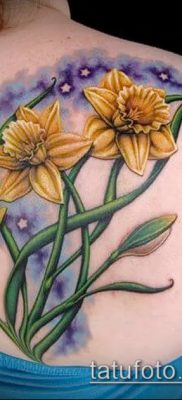 fotó egy nárcisz tetoválásról (Narcissus Tattoo) (érték) - példa rajz - 039