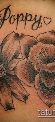 fénykép egy nárcisz tetoválásról (Narcissus Tattoo) (érték) - példa rajz - 036