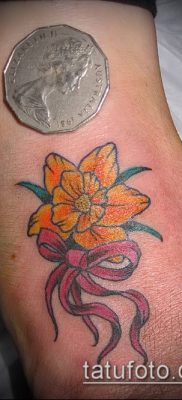 fénykép egy nárcisz tetoválásról (Narcissus Tattoo) (érték) - példa rajz - 034