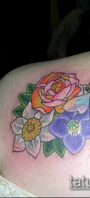 fotó egy nárcisz tetoválásról (Narcissus Tattoo) (jelentése) - példa rajz - 028