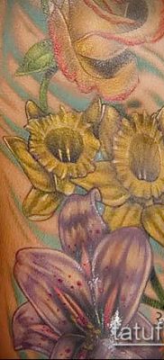 fénykép egy nárcisz tetoválásról (Narcissus Tattoo) (érték) - példa rajz - 021