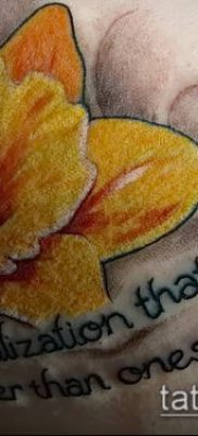 fénykép egy nárcisz tetoválásról (Narcissus Tattoo) (érték) - példa rajz - 017